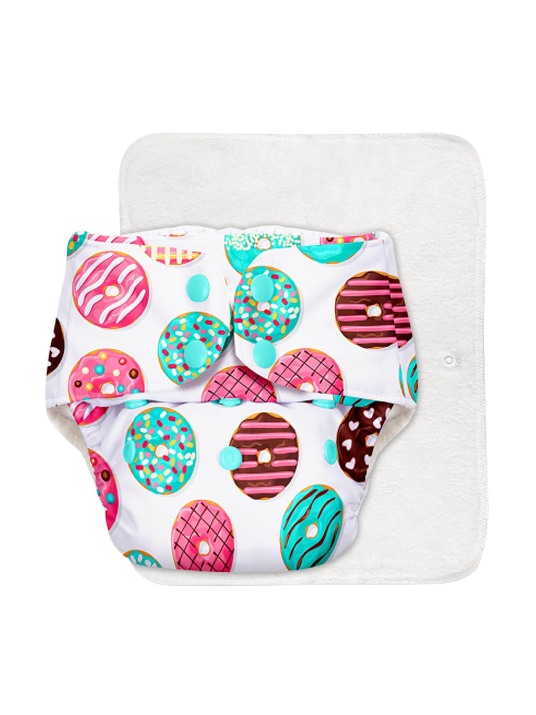 

SuperBottoms Infant Kids Adjustable Reusable Cloth Diaper with Ultra Thin Quick Dry Pad, White