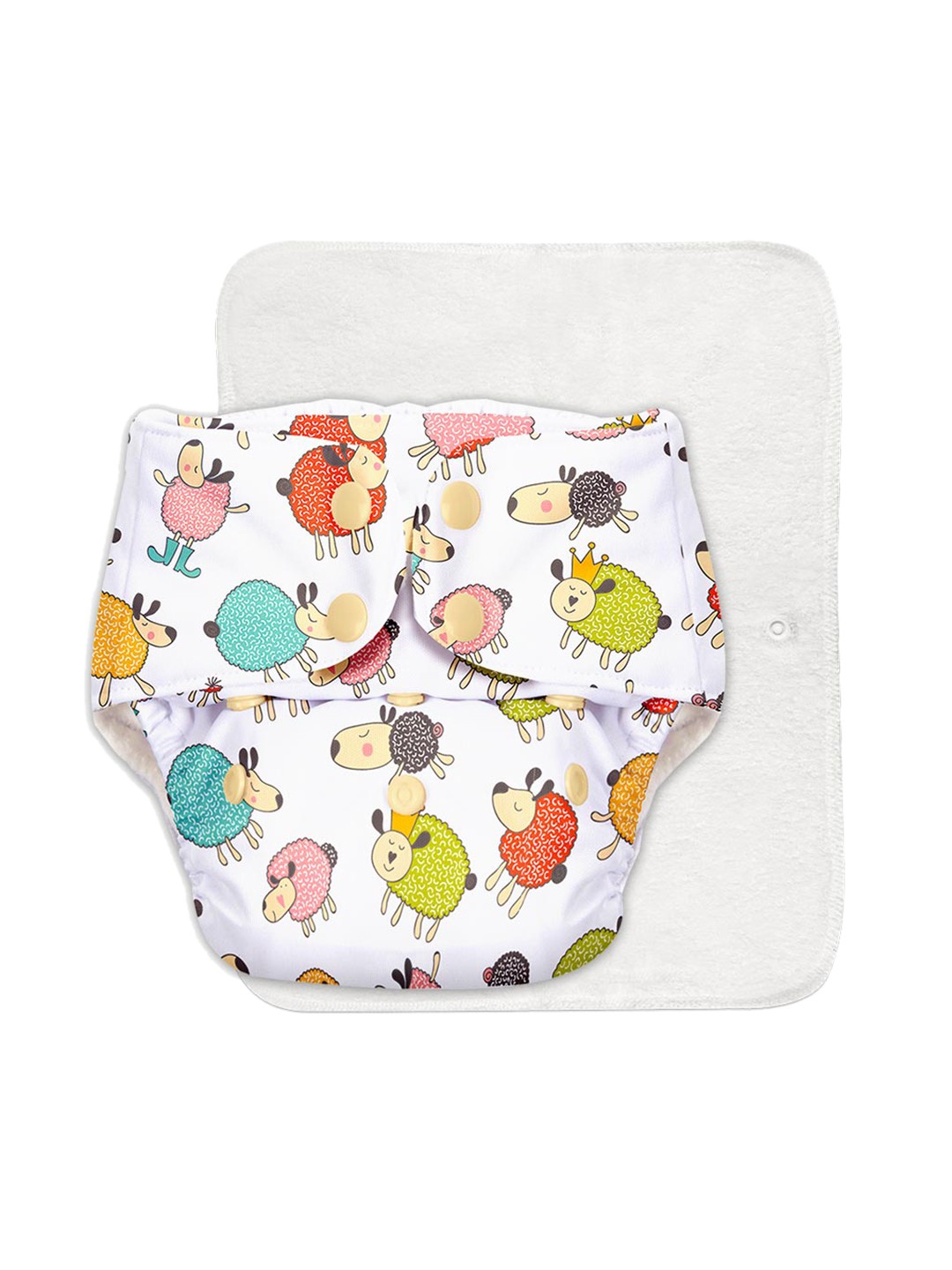 

SuperBottoms Infant Kids Adjustable Reusable Cloth Diaper with Ultra Thin Quick Dry Pad, Multi