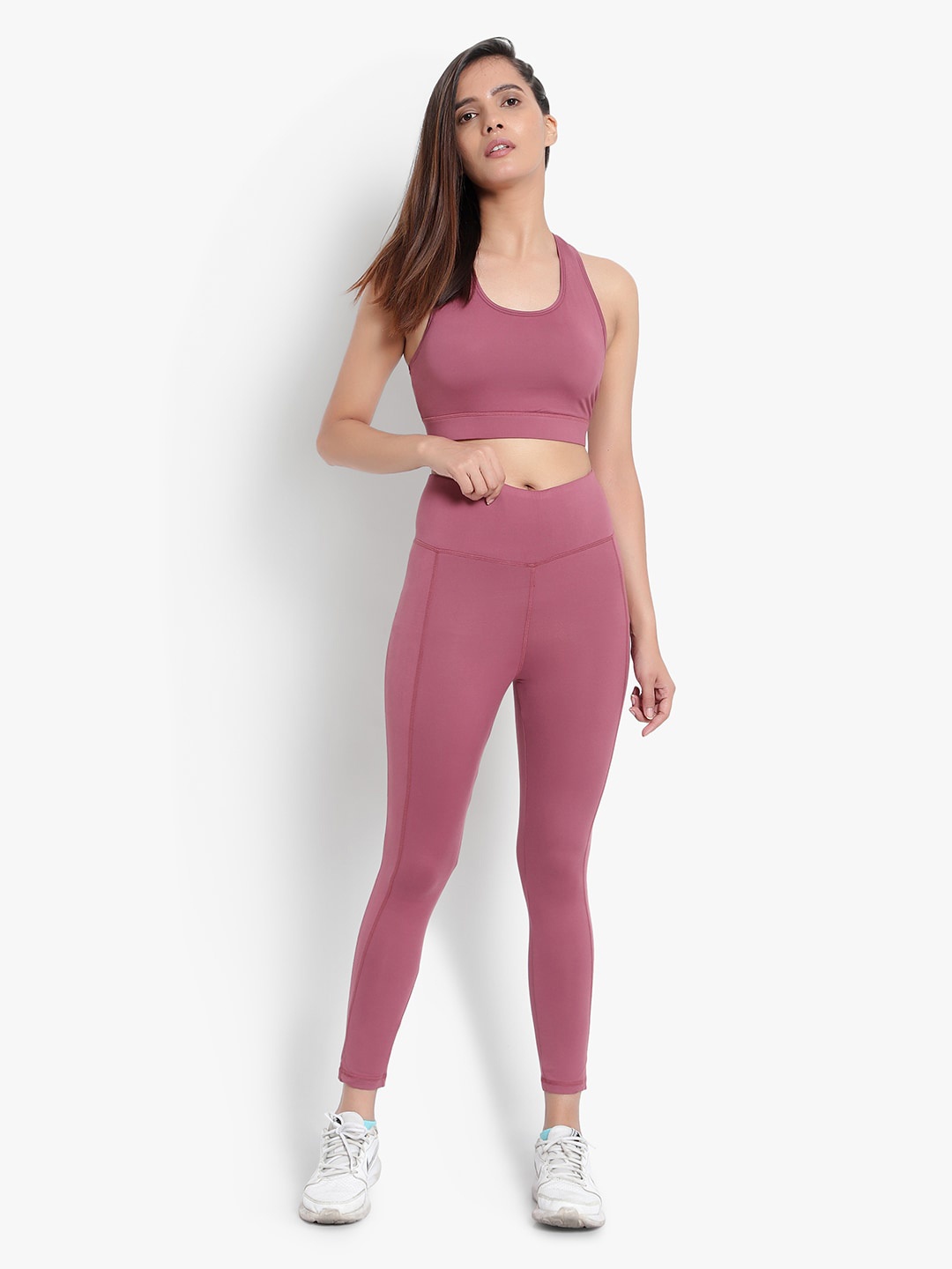 

Wearjukebox Easy Breezy Tights & Sports Bra, Pink