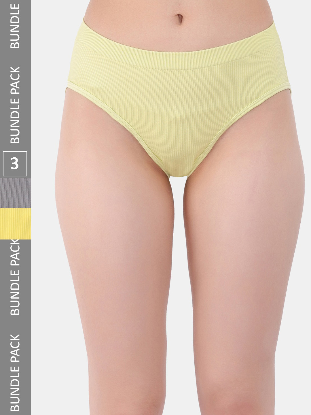 

Amour Secret Women Pack Of 3 Mid-Rise Anti-Bacterial Hipster Briefs, Green