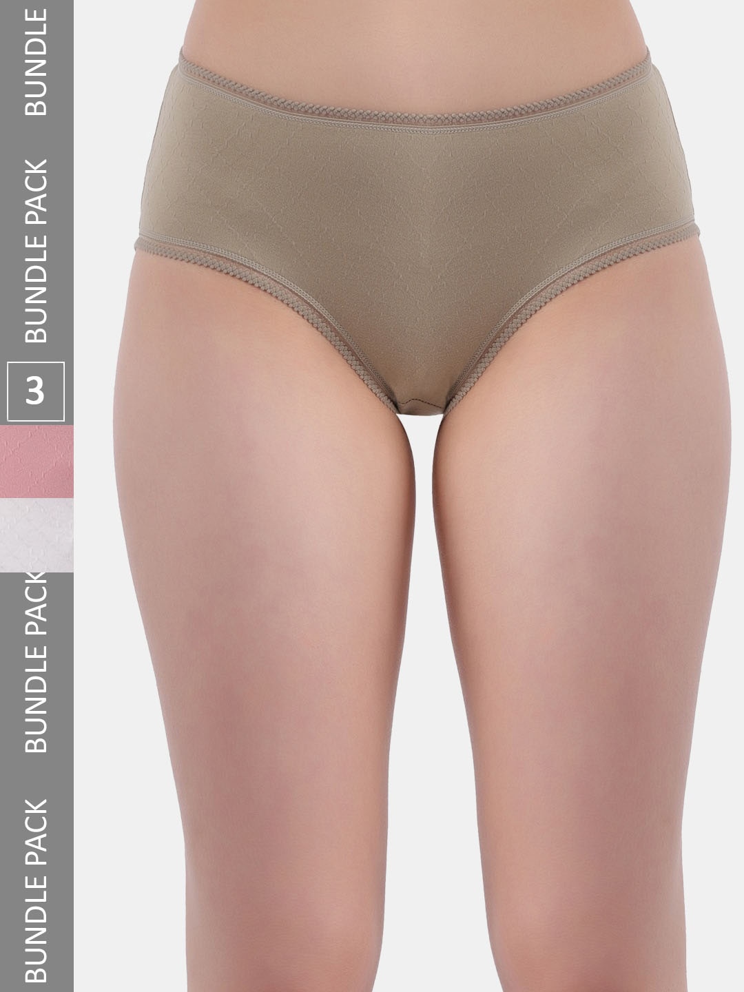 

Amour Secret Women Pack Of 3 Anti-Bacterial Hipster Briefs, Green