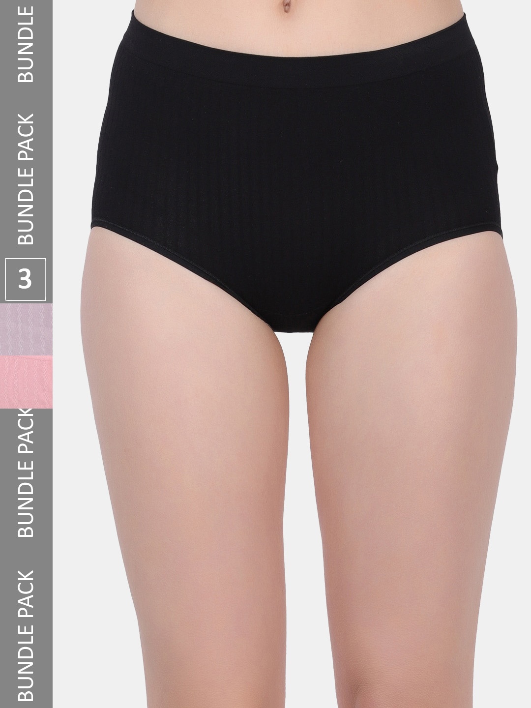 

Amour Secret Women Pack Of 3 Anti-Bacterial Hipster Briefs, Pink