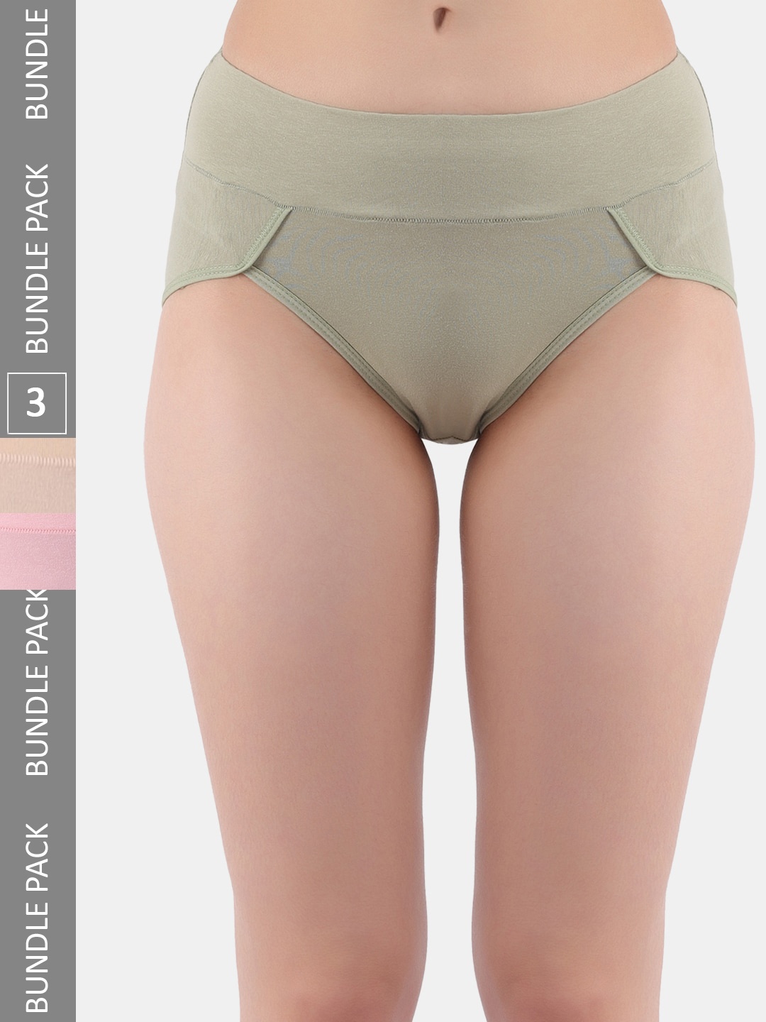 

Amour Secret Women Pack Of 3 Anti-Bacterial Hipster Briefs, Pink