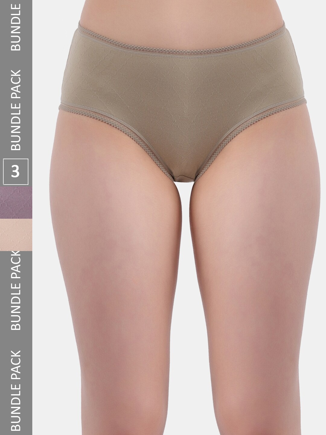 

Amour Secret Women Pack Of 3 Anti-Bacterial Hipster Briefs, Green