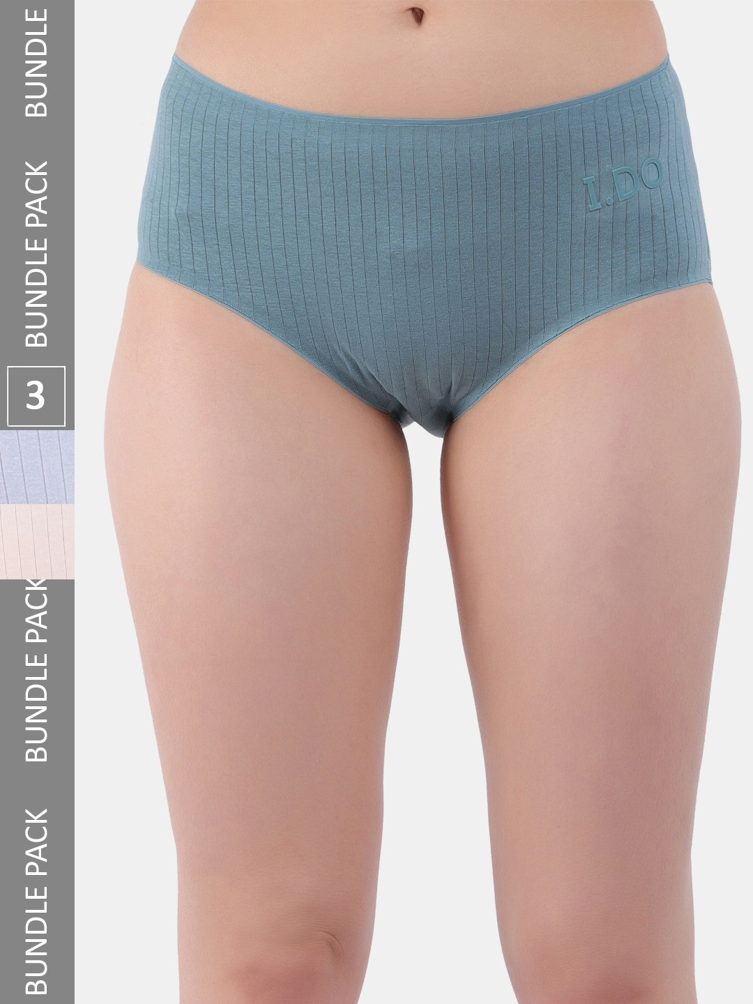 

Amour Secret Women Pack Of 3 Anti-Bacterial Hipster Briefs, Green