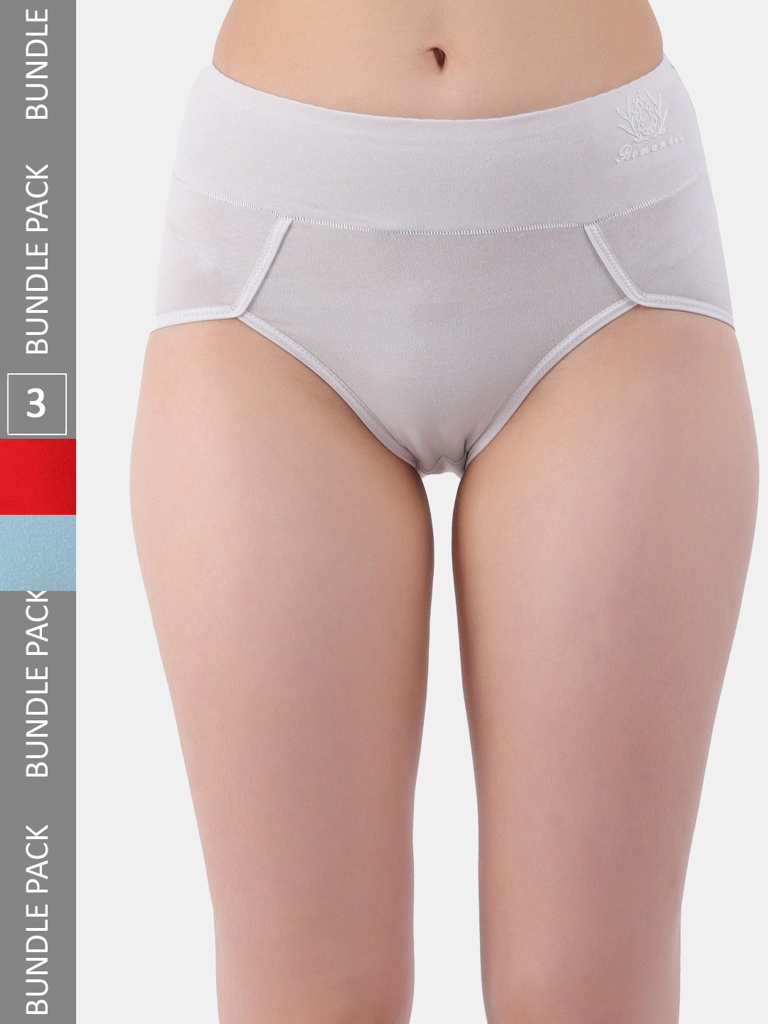 

Amour Secret Women Pack Of 3 Knitted Anti-Bacterial Hipster Briefs, Red