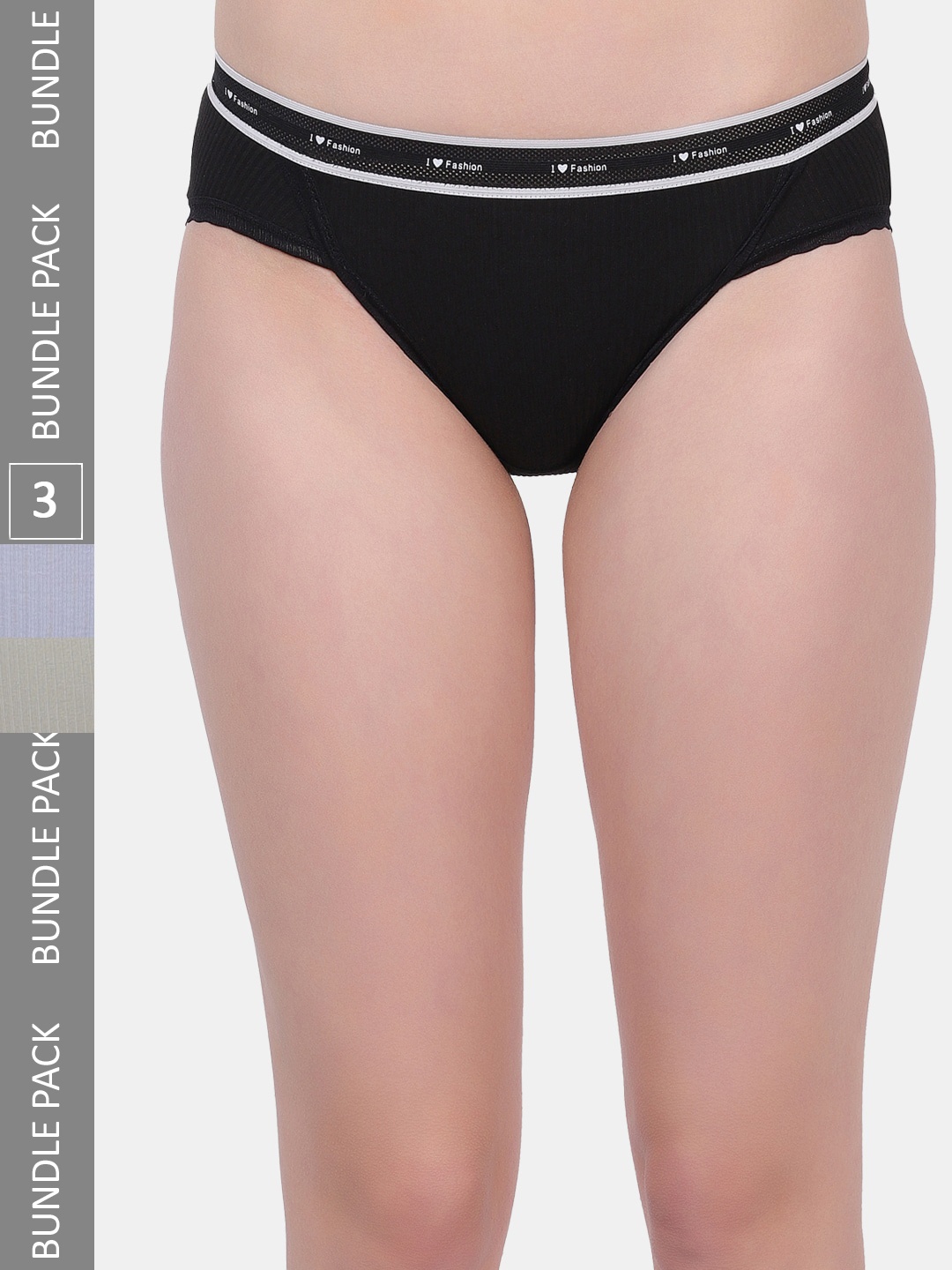

Amour Secret Women Pack Of 3 Anti-Bacterial Bikini Briefs, Green