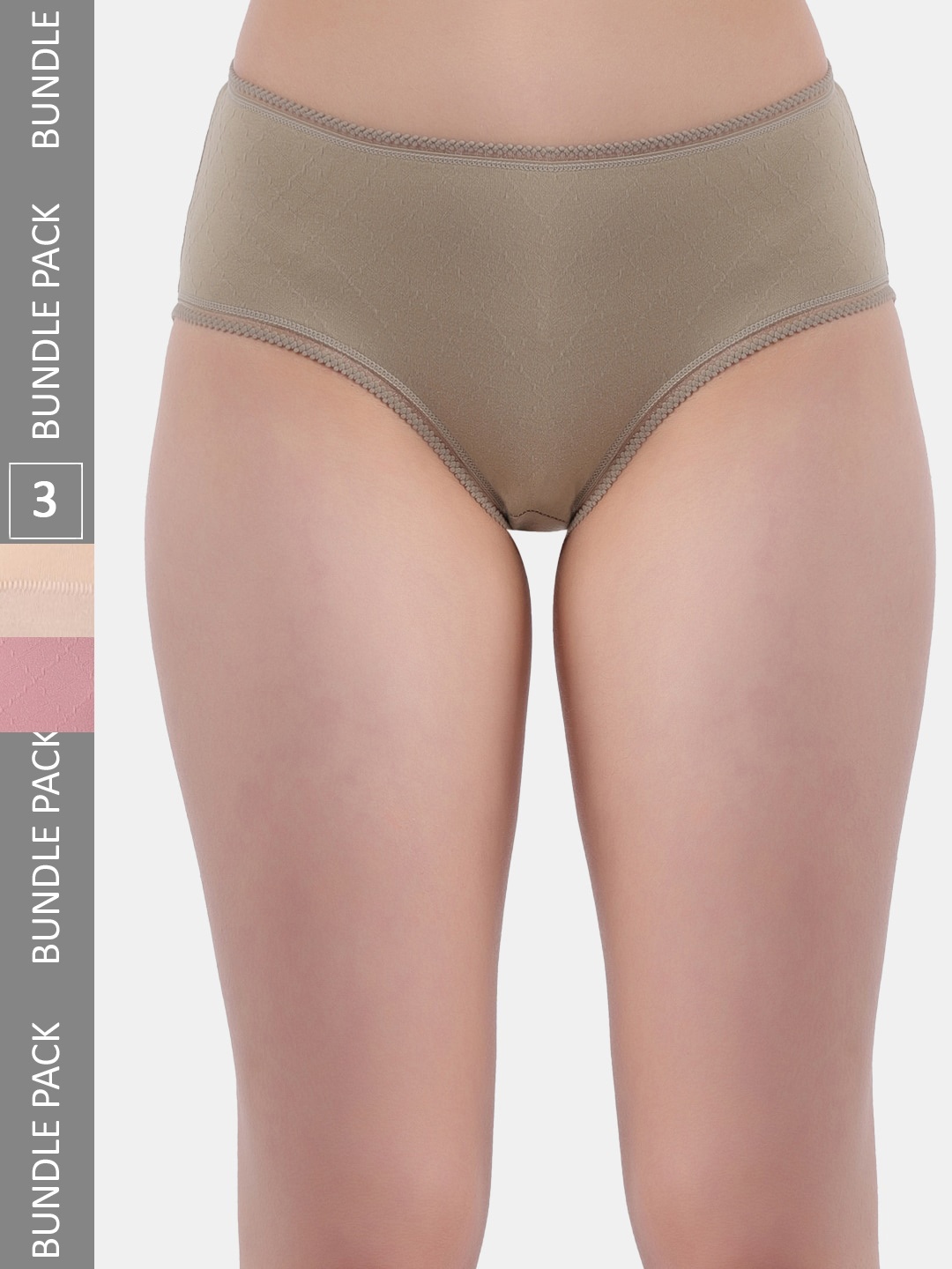 

Amour Secret Woman Pack Of 3 Anti-Bacterial Hipster Briefs, Green