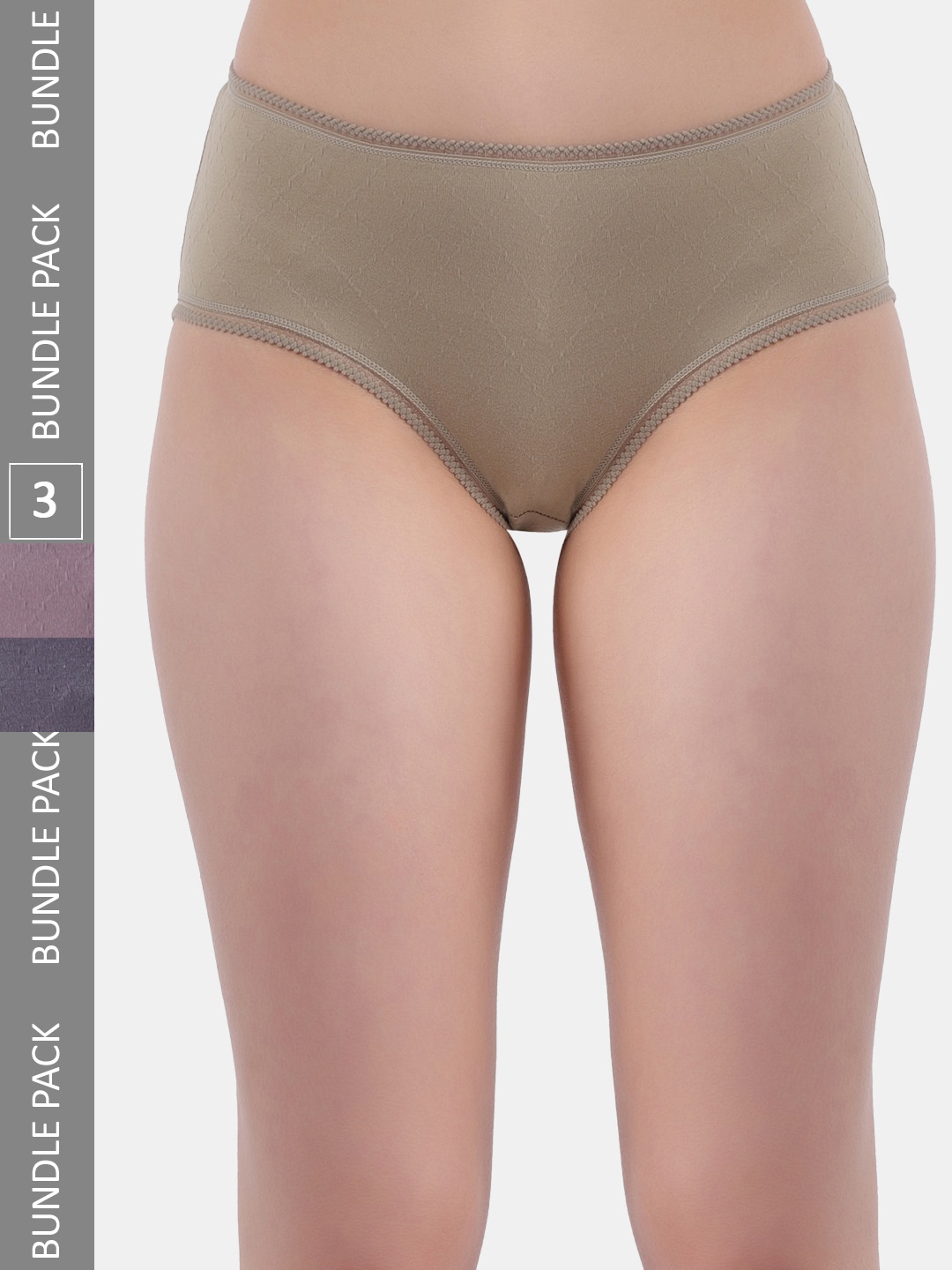 

Amour Secret Women Pack Of 3 Anti Bacterial Hipster Briefs, Green