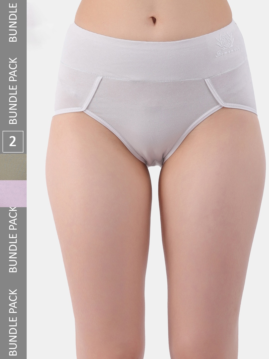 

Amour Secret Women Pack Of 3 Anti-Bacterial Hipster Briefs, Grey