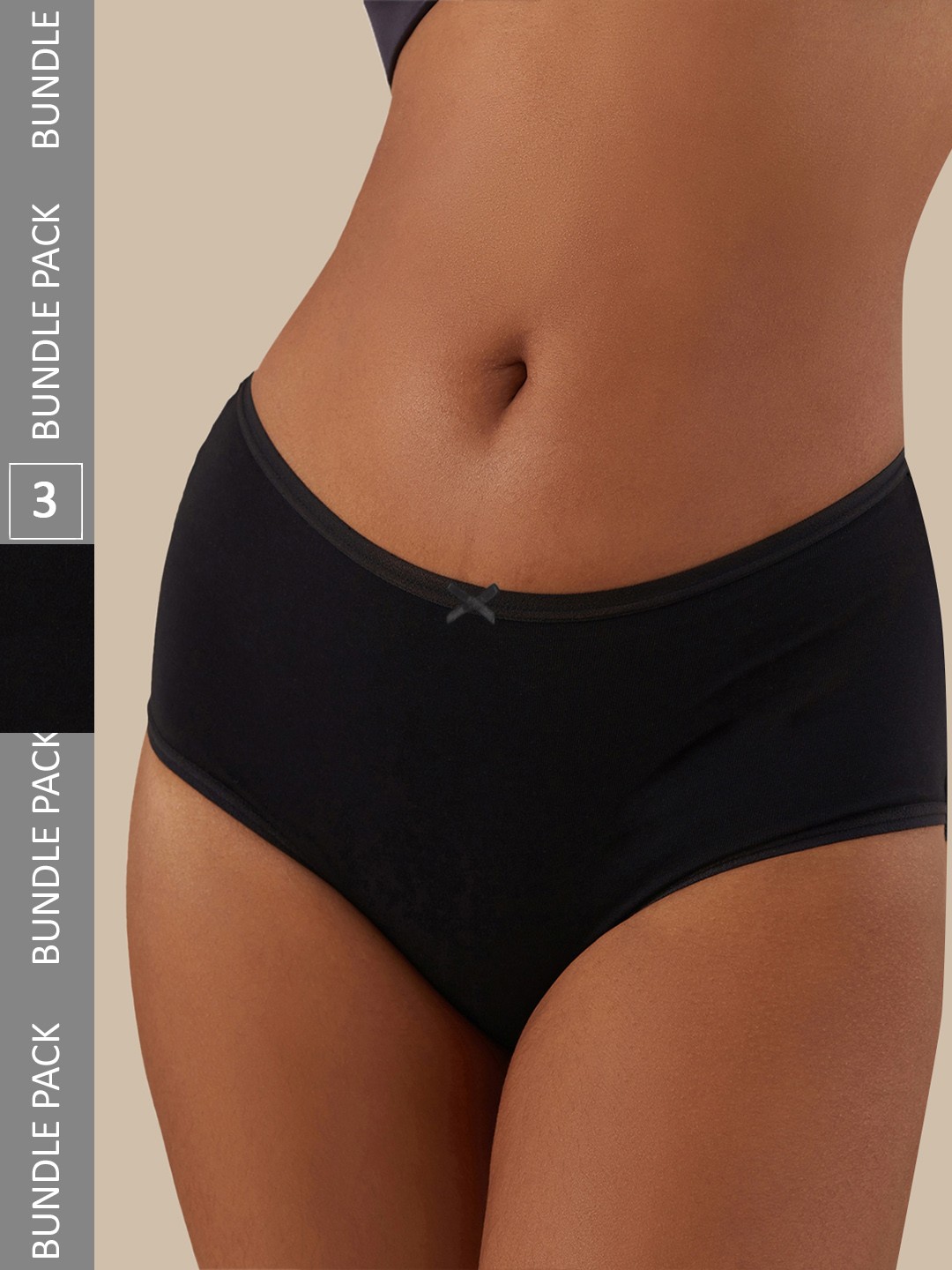 

Nykd Women Pack Of 3 Anti-Odour Hipster Briefs, Black