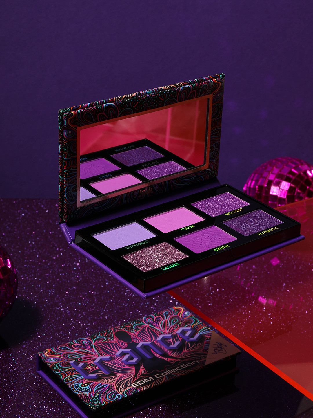 

Rude Cosmetics EDM Collection Eyeshadow Palette 6 g - Trance, Purple