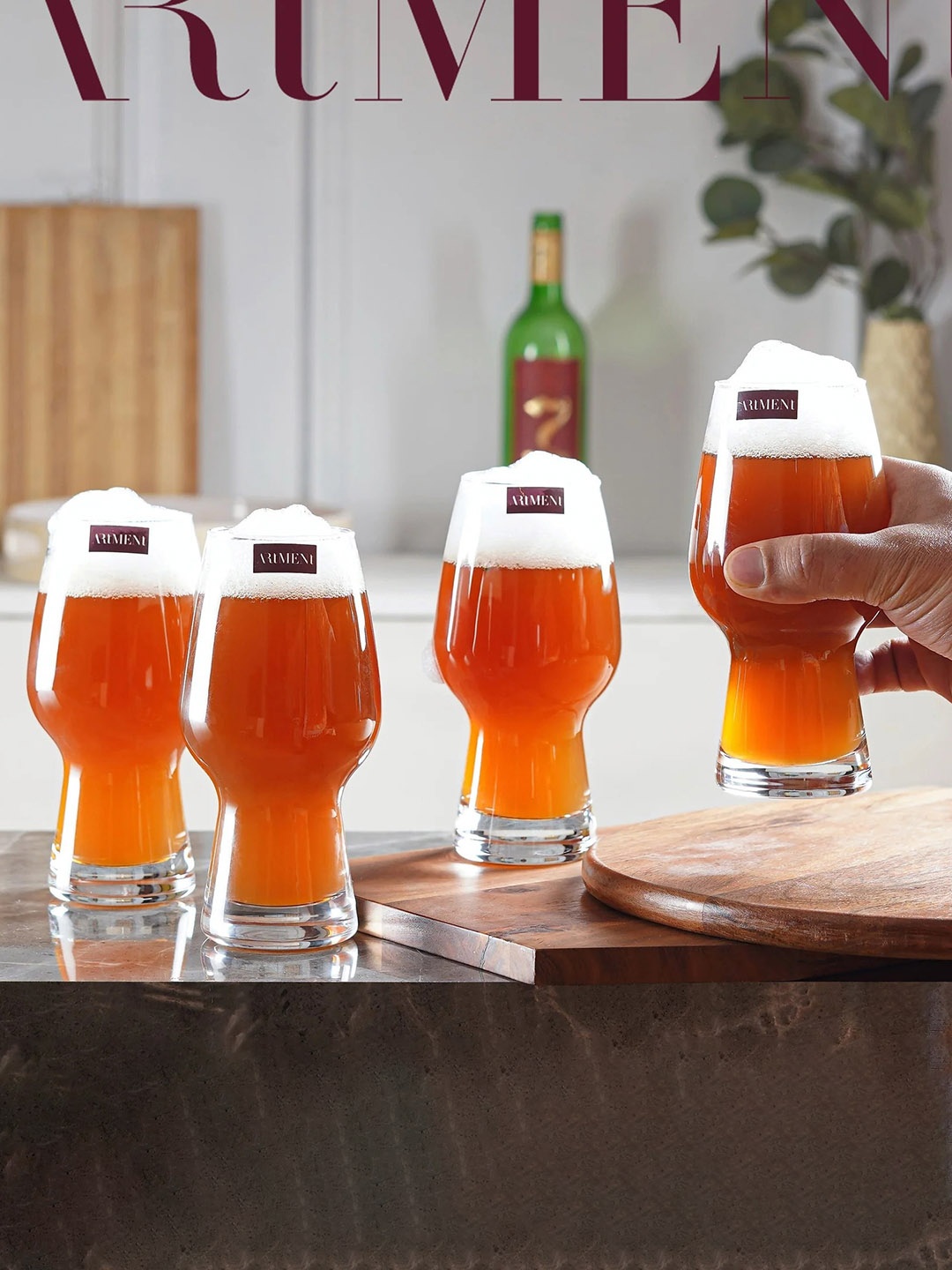 

THE ARTMENT Transparent 8 Pcs Beer Glasses
