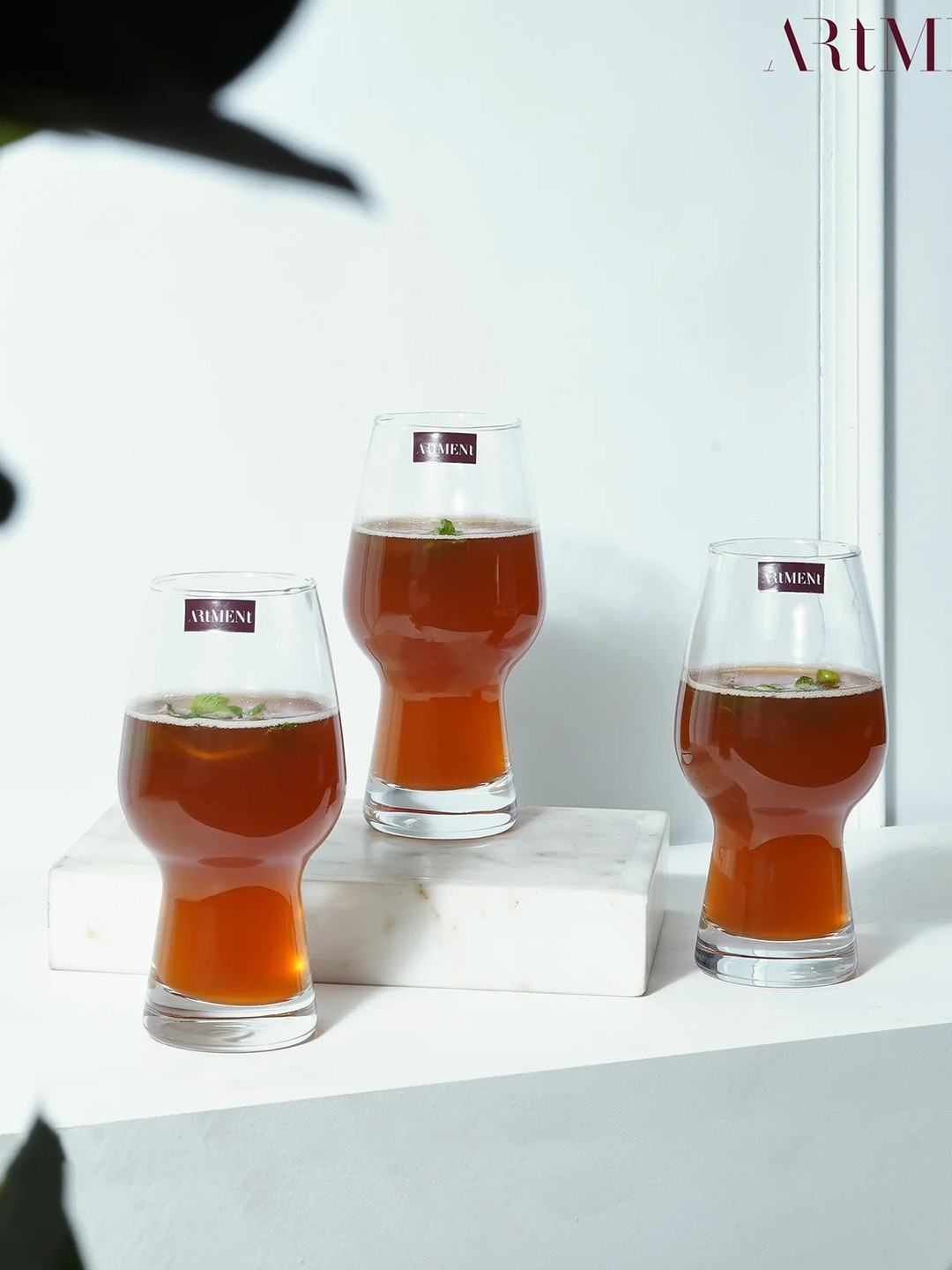 

THE ARTMENT Transparent 4 Pcs Beer Glasses
