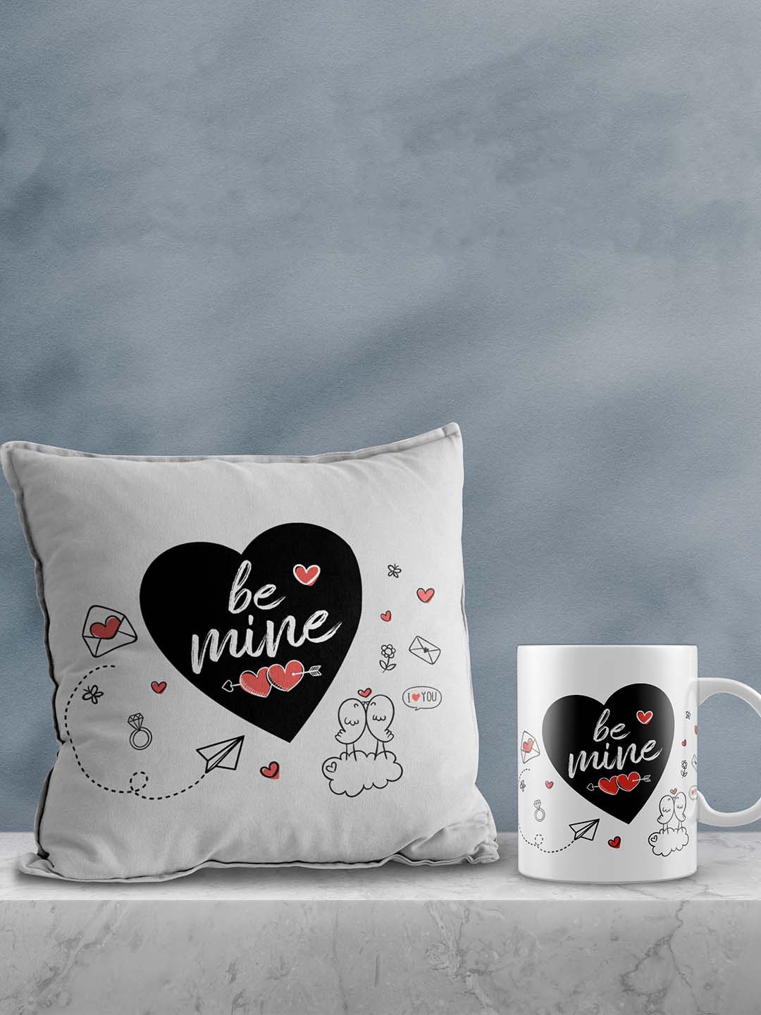 

eCraftIndia White & Black 2 Pcs Valentine Gift Set