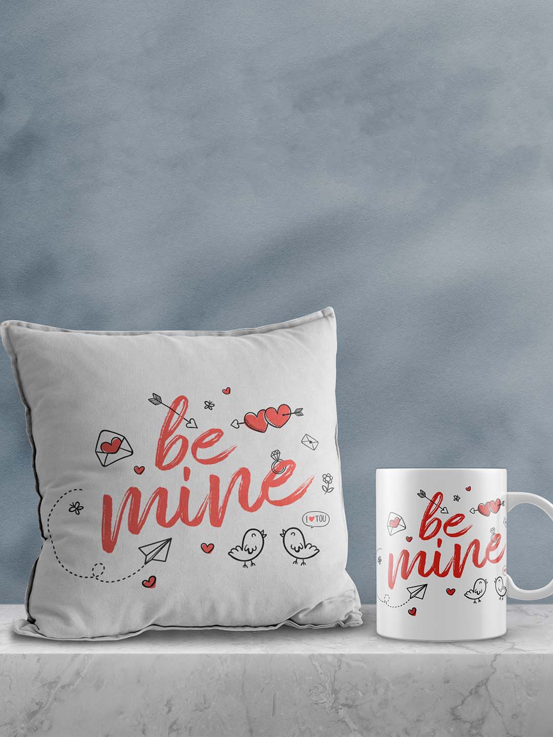 

eCraftIndia White & Red 2 Pcs Valentine Gift Set
