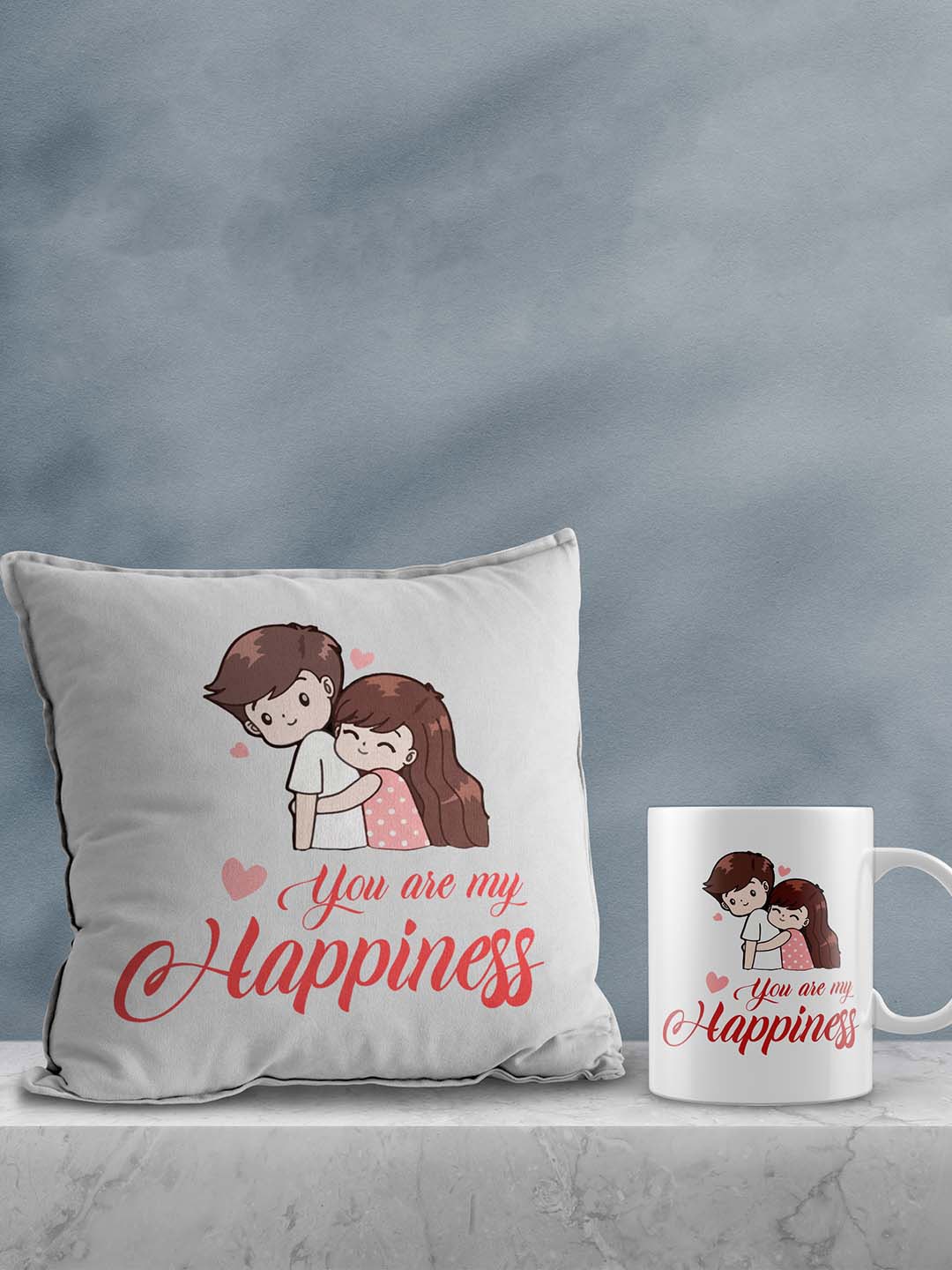 

eCraftIndia White & Red 2 Pcs Valentine Gift Set