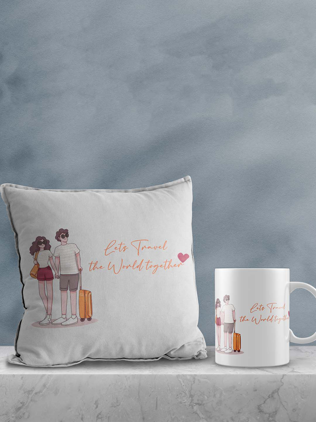 

eCraftIndia White & Yellow 2 Pcs Valentine Gift Set