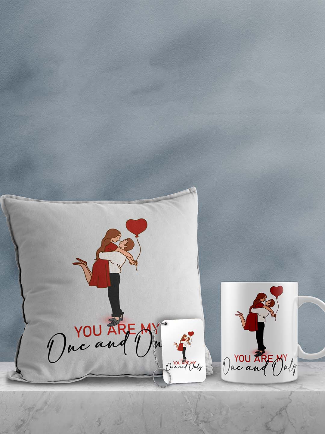

eCraftIndia White & Red 3 Pcs Valentine Gift Set