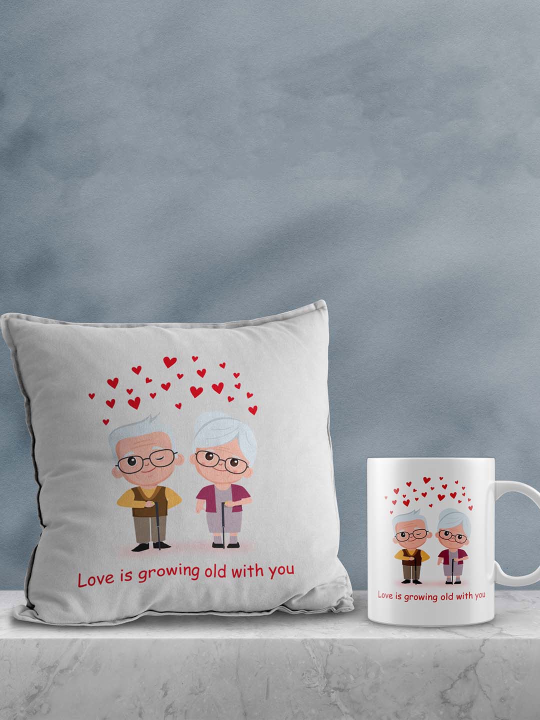 

eCraftIndia White & Red 2 Pcs Valentine Gift Set