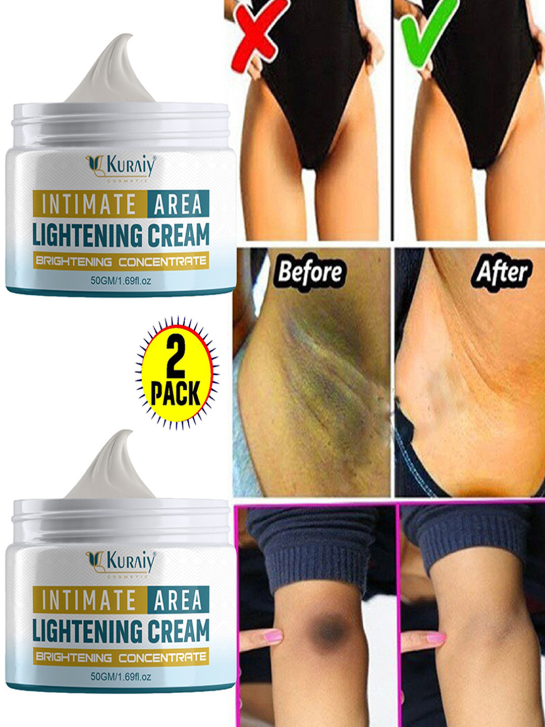 

KURAIY Unisex White Face Moisturisers