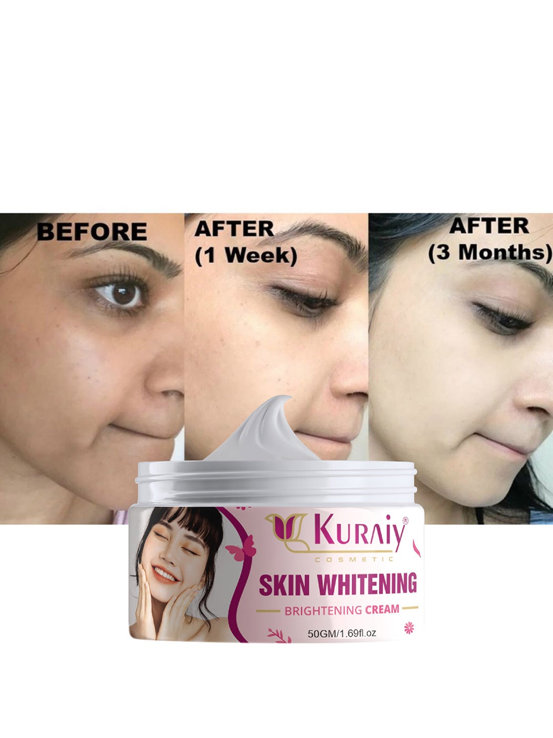 

KURAIY Skin Brightening & Whitening Cream - 50gm, White