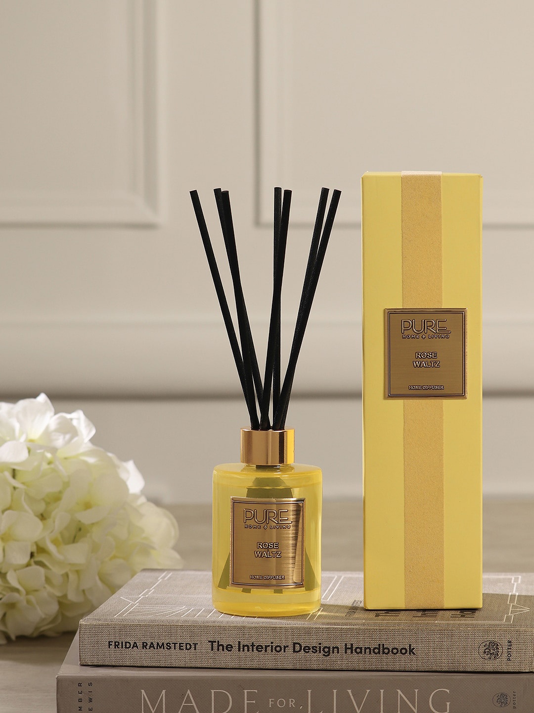 

Pure Home and Living Yellow Rose Waltz Scented Reed Diffuser Set