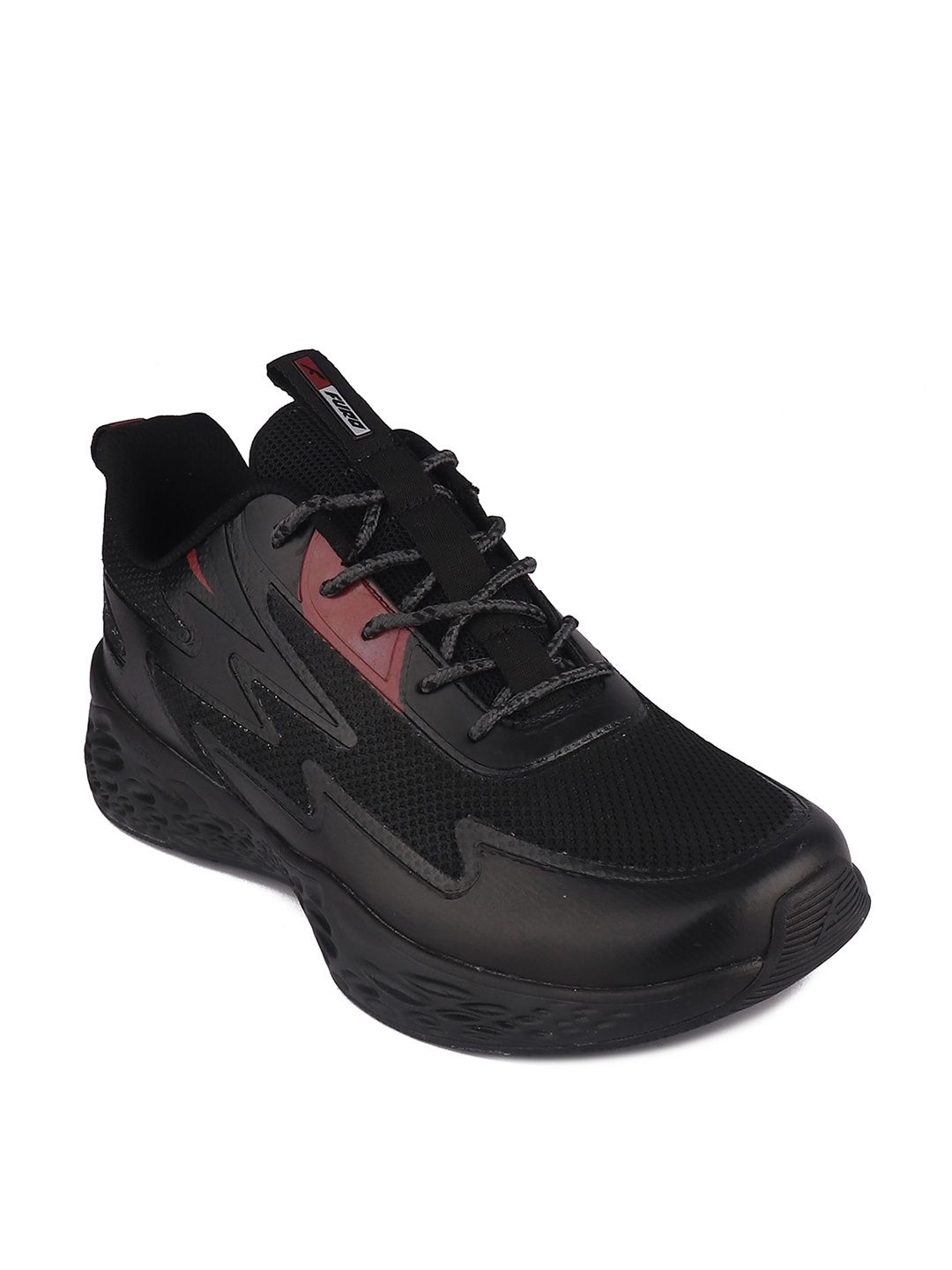 

FURO by Red Chief Men Mesh Running Non-Marking Sports Shoes, Black