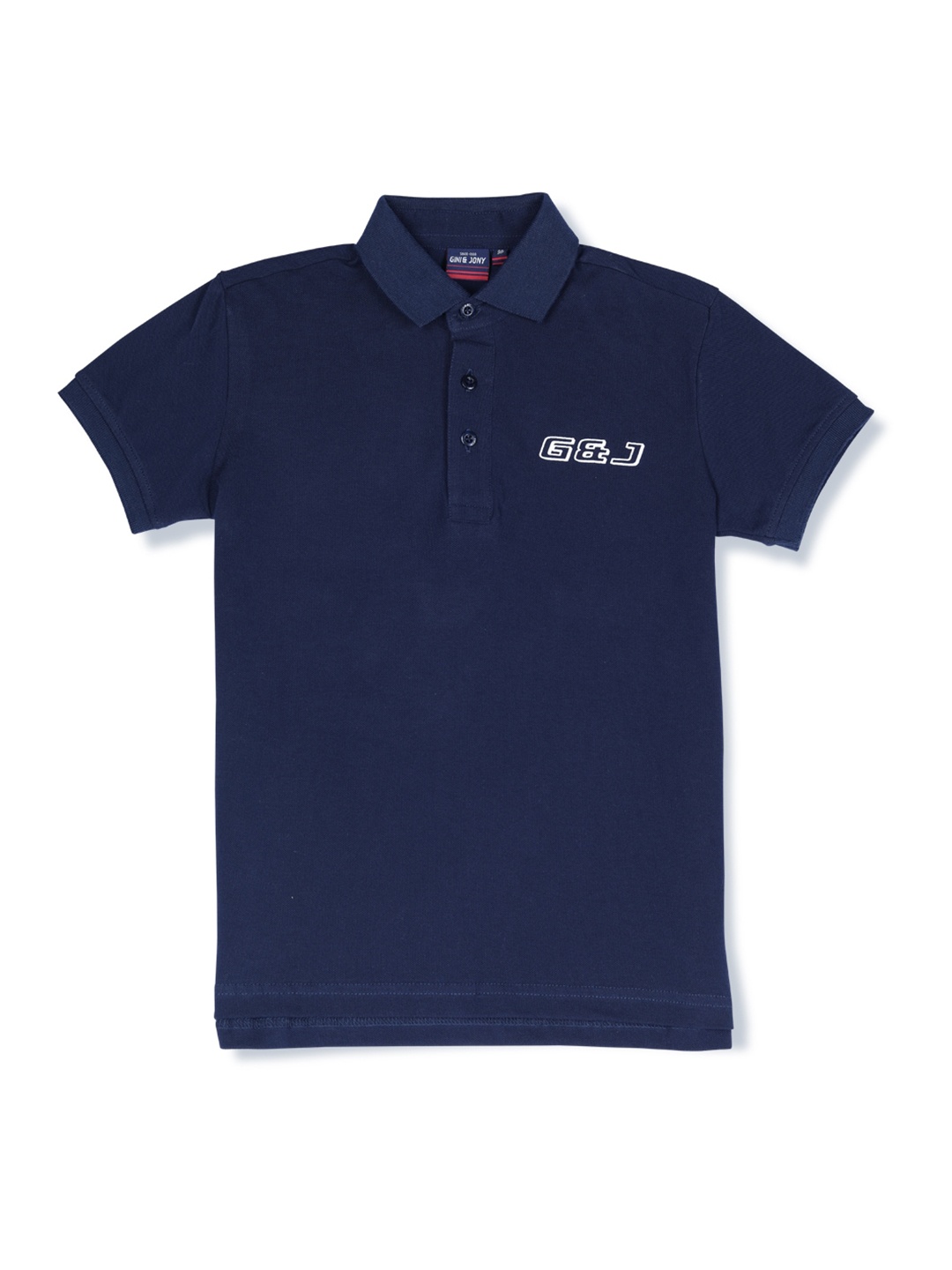 

Gini and Jony Boys Polo Collar Cotton T-shirt, Navy blue