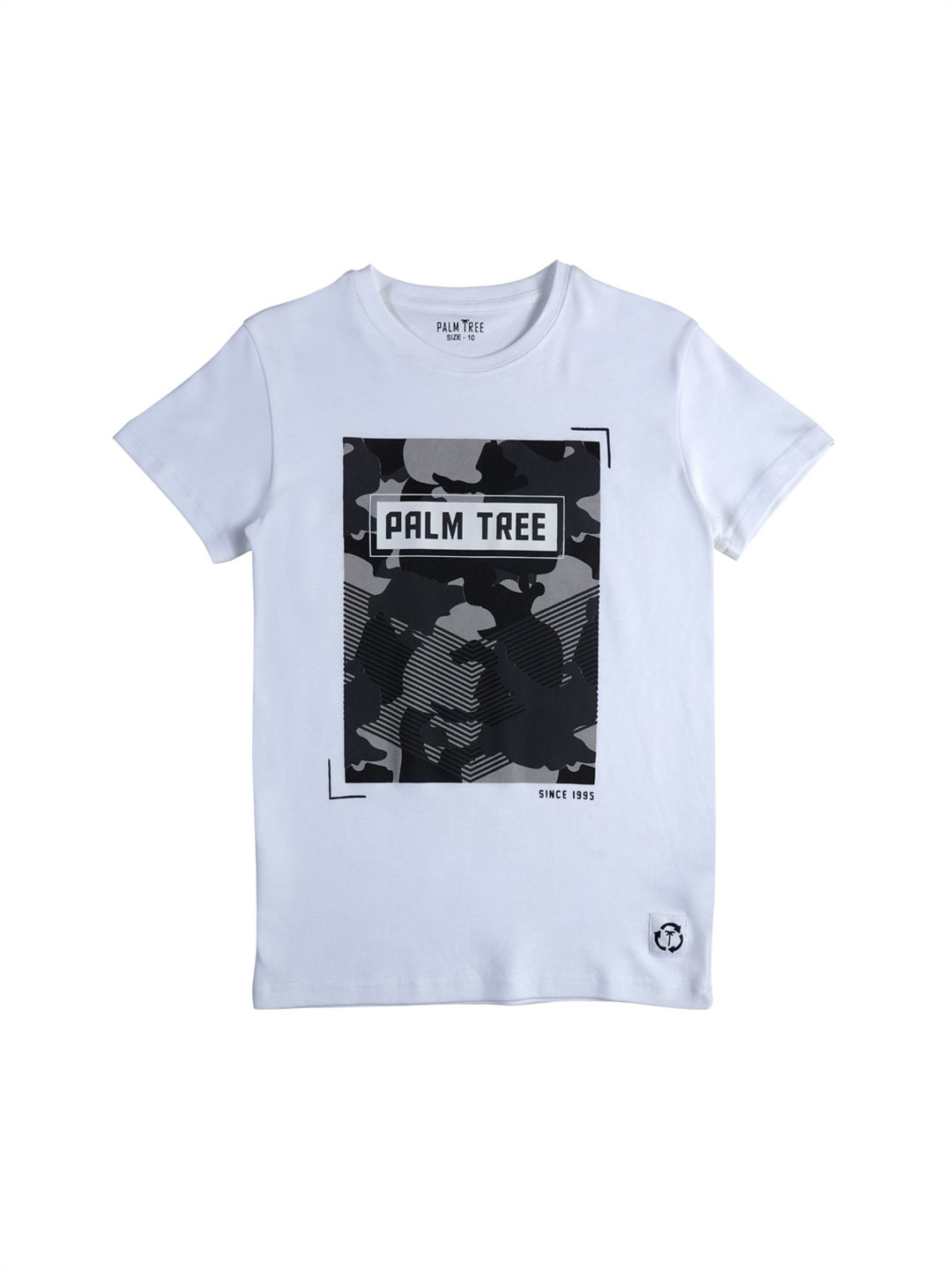 

Gini and Jony Boys Typography Printed Cotton T-shirt, White