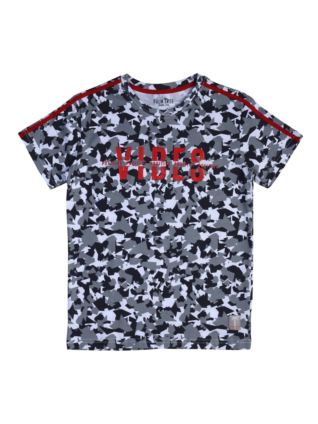 

Gini and Jony Boys Abstract Printed Cotton T-shirt, Grey