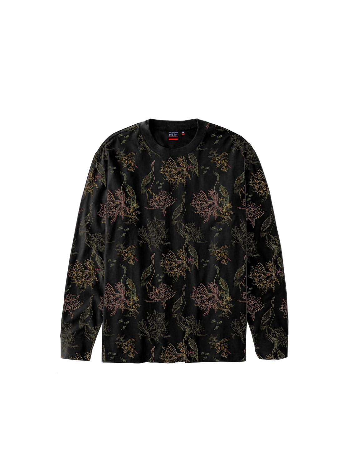 

Gini and Jony Boys Floral Printed Cotton T-shirt, Black