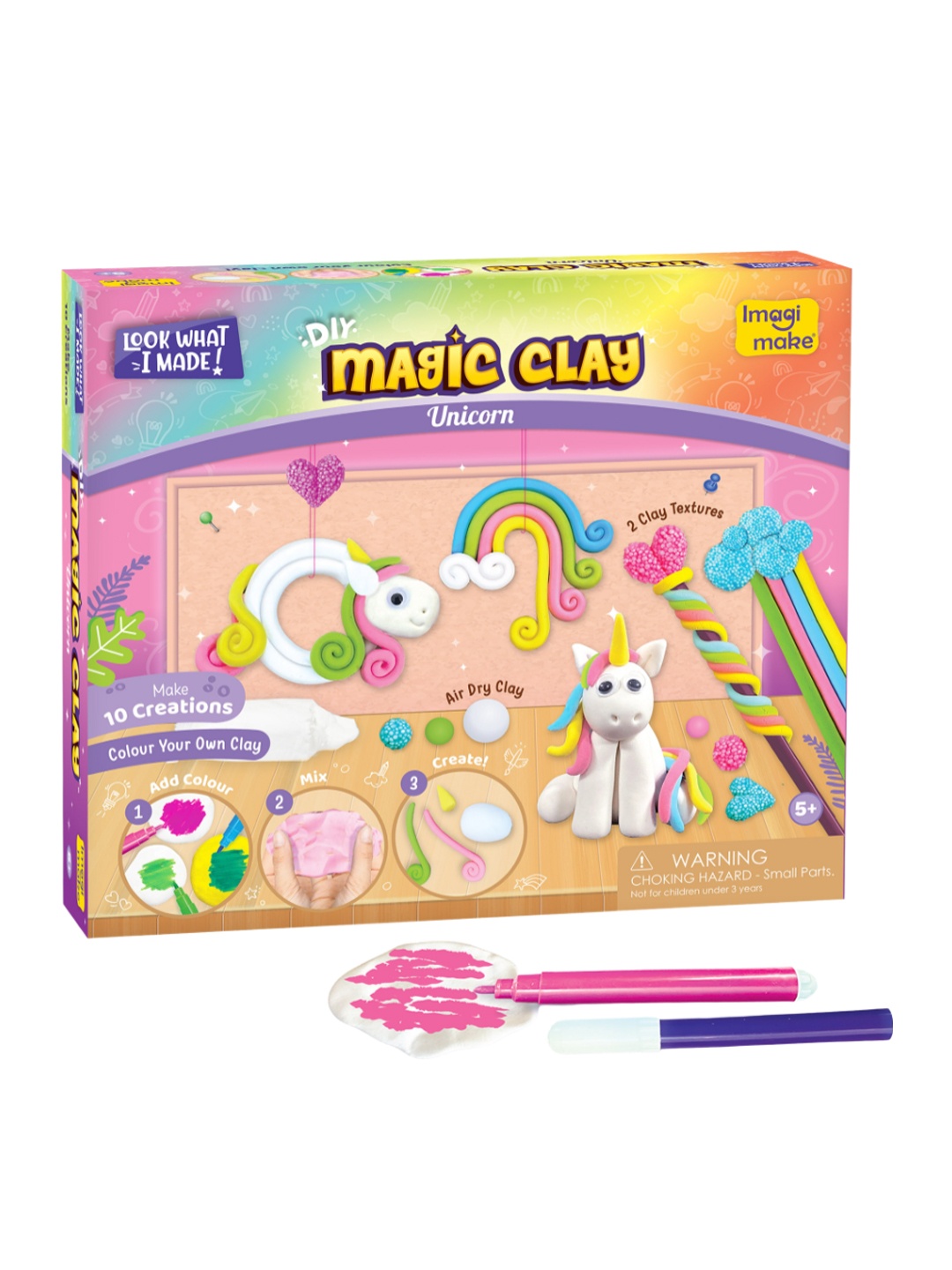 

Imagimake Kids Look What I Made Activity Toys & Games, Pink
