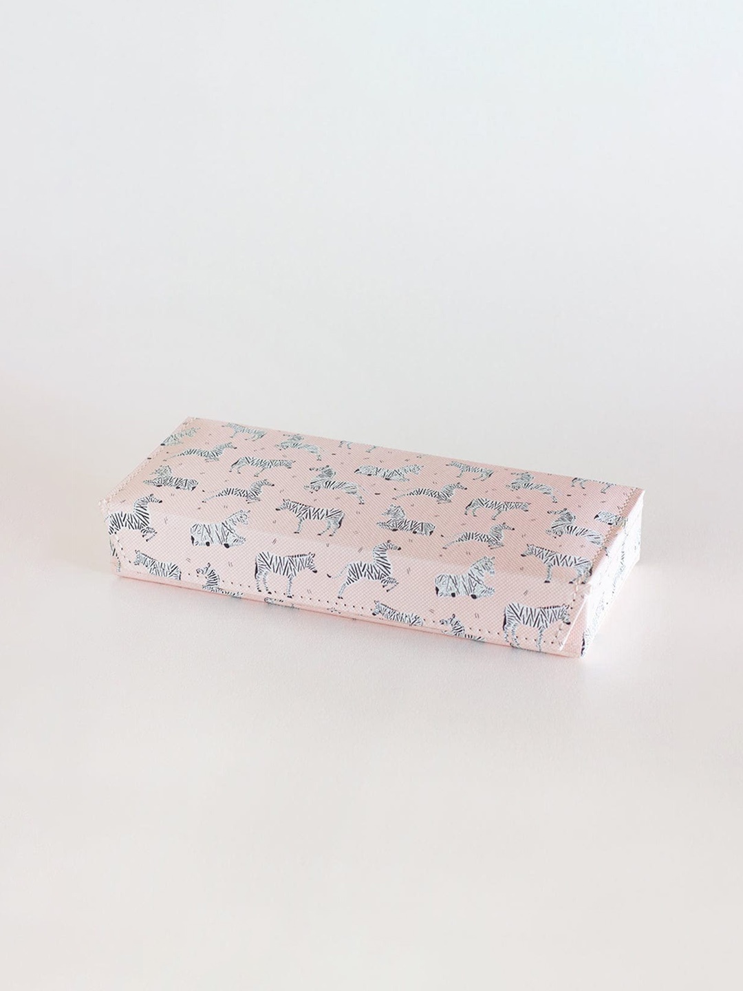 

The Wishing Chair Pearlised Paper Pink & Black Safari Printed Jewellery Box