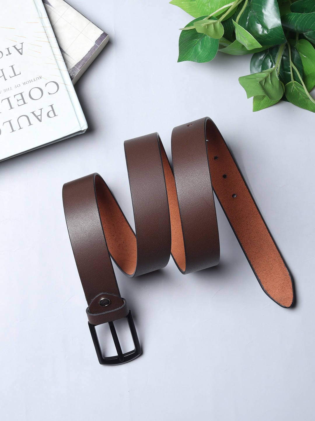 

Elite Crafts Men Genuine Leather Formal Belt, Brown