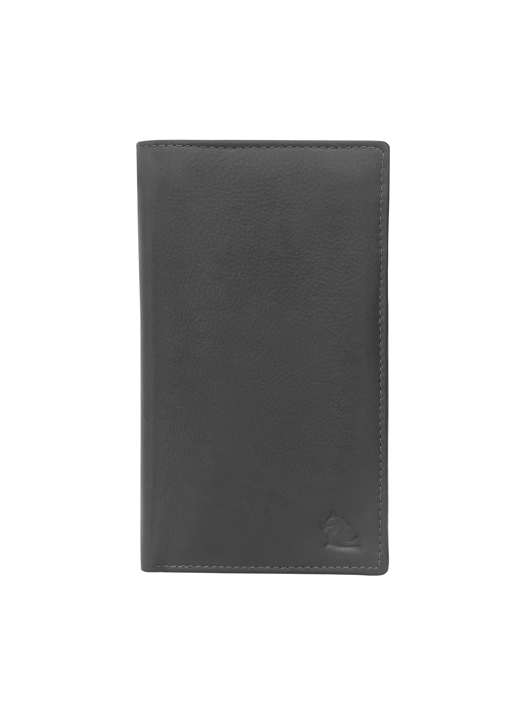

Kara Unisex Leather Long Two Fold Wallet, Black