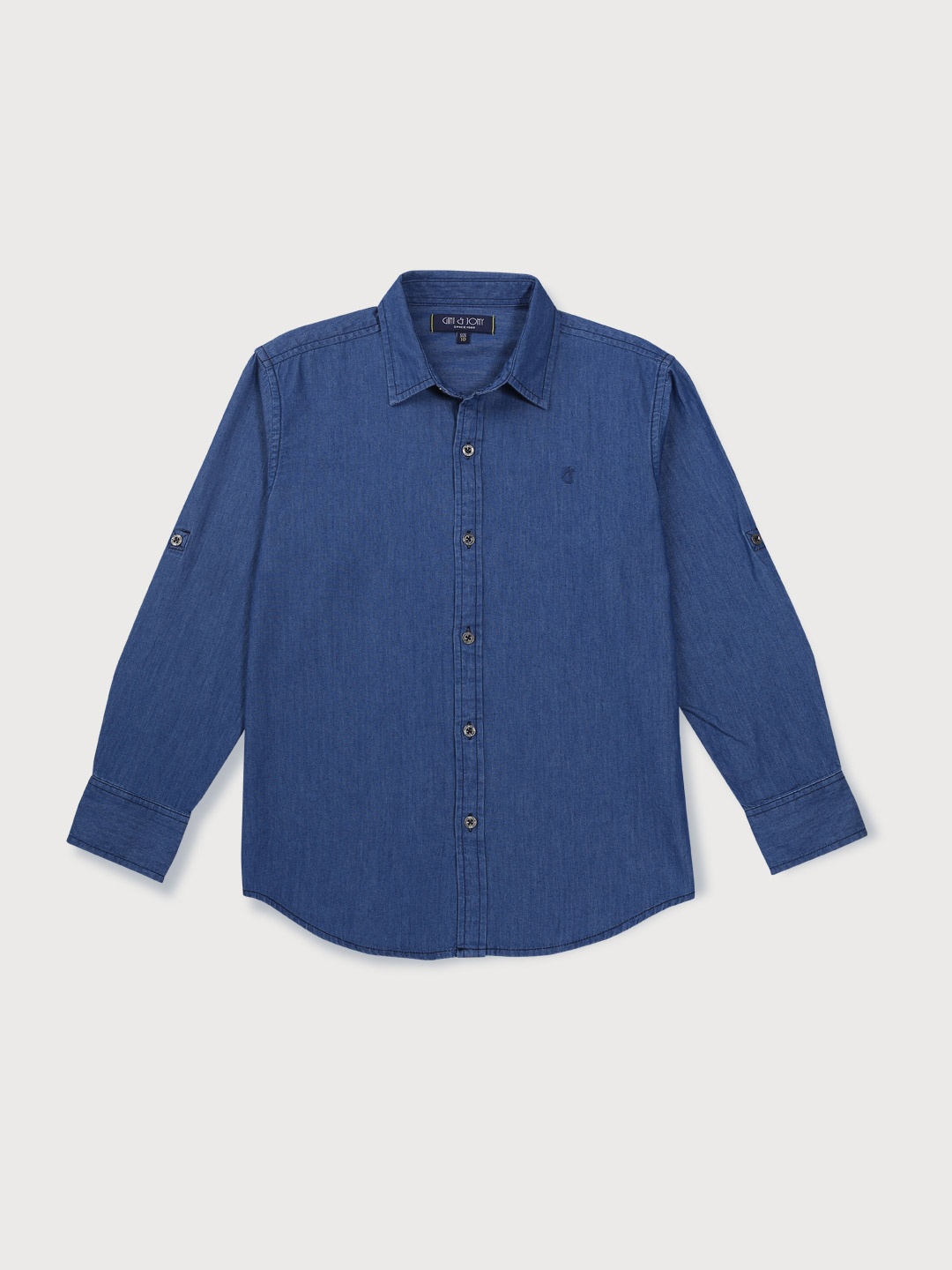 

Gini and Jony Boys Cotton Casual Shirt, Navy blue