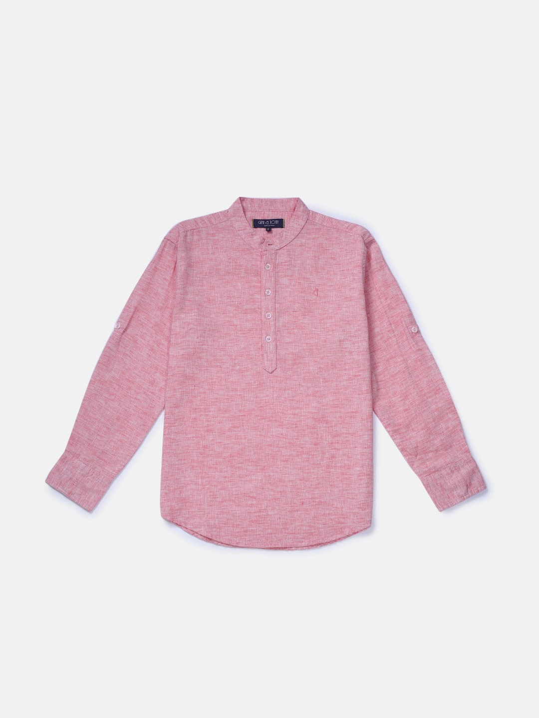 

Gini and Jony Boys Linen Casual Shirt, Pink