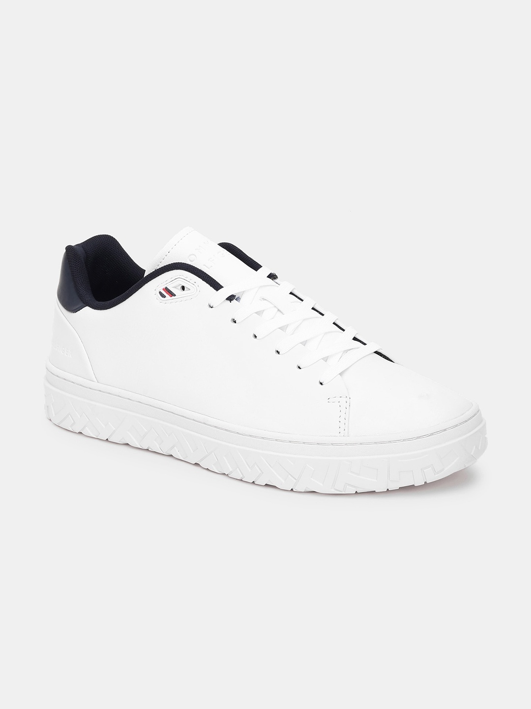 

Tommy Hilfiger Men Leather Lace-Ups Sneakers, White