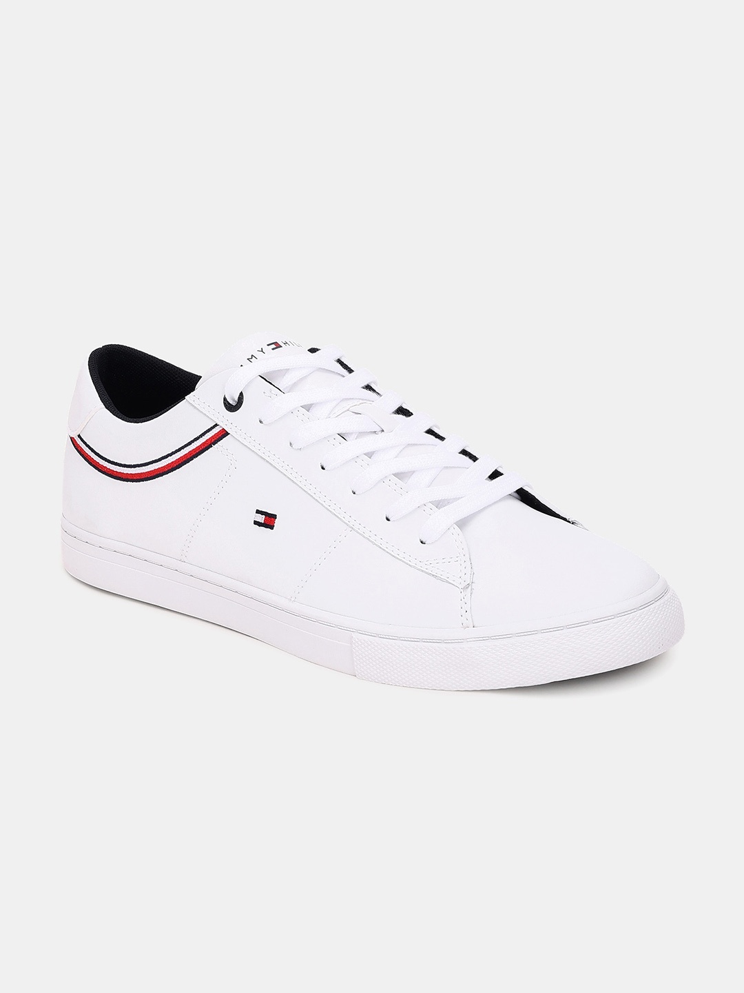 

Tommy Hilfiger Men Leather Lace-Ups Sneakers, White