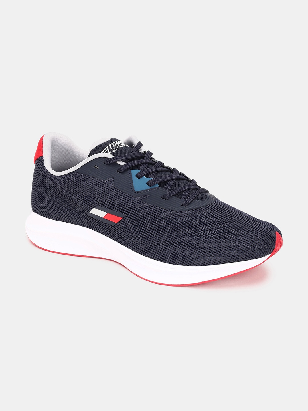 

Tommy Hilfiger Men Woven Design Textile Sneakers, Navy blue