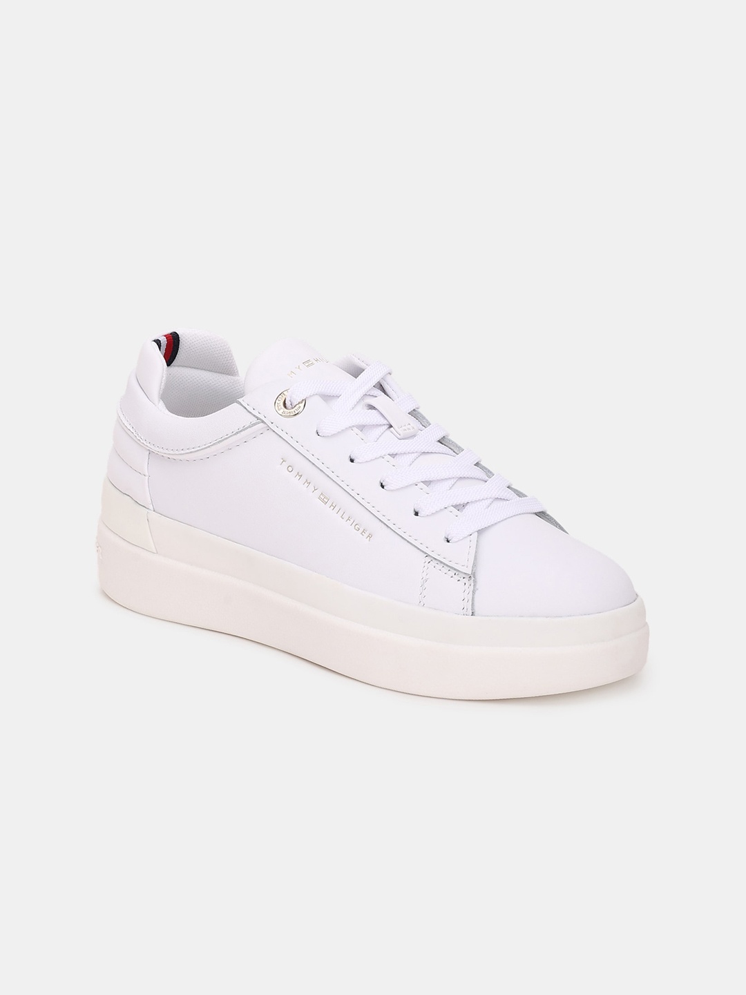 

Tommy Hilfiger Women Leather Sneakers, White