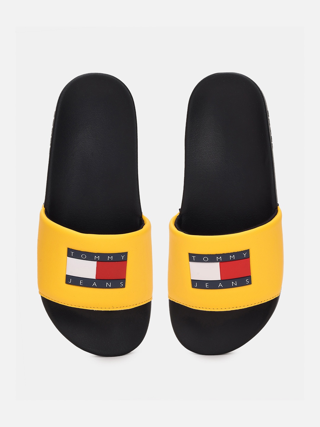 

Tommy Hilfiger Women Printed Slip On Sliders, Black