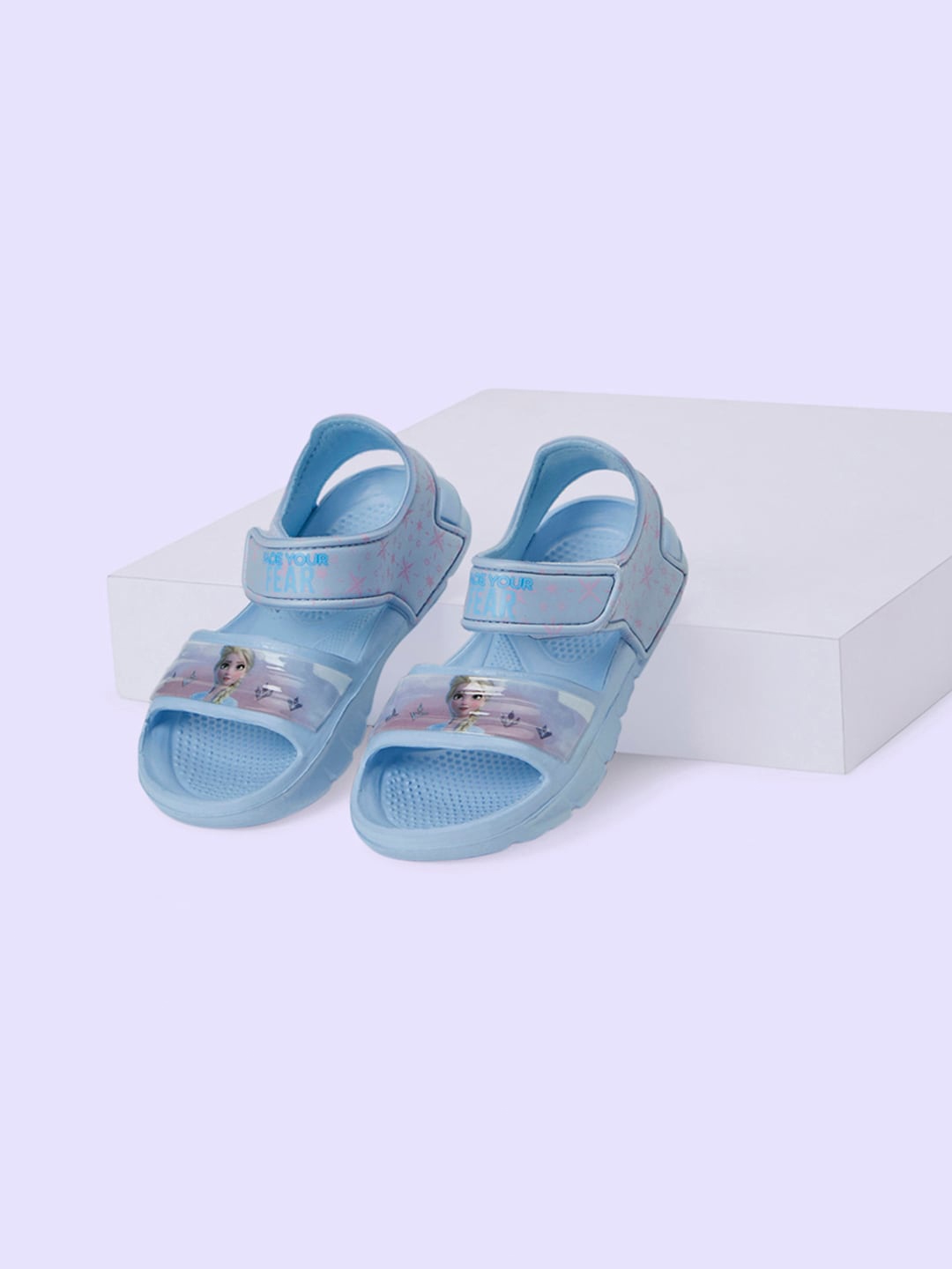 

Pantaloons Junior Girls Barbie Printed Sports Sandals, Blue