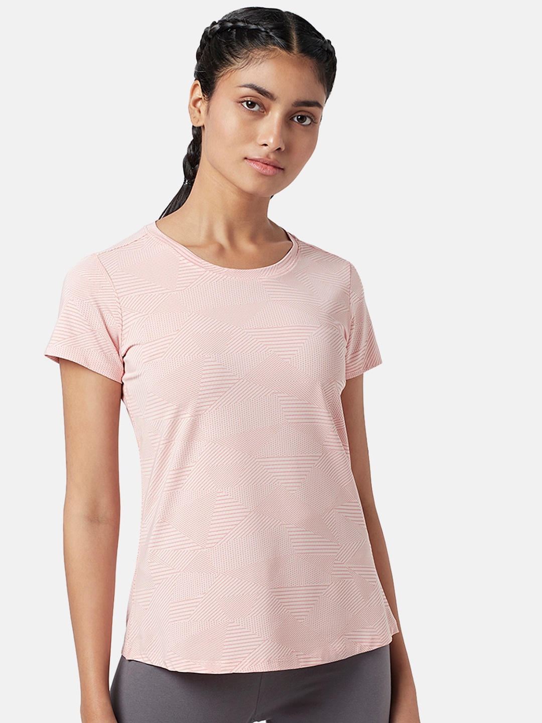 

Ajile by Pantaloons Round Neck T-shirt, Pink