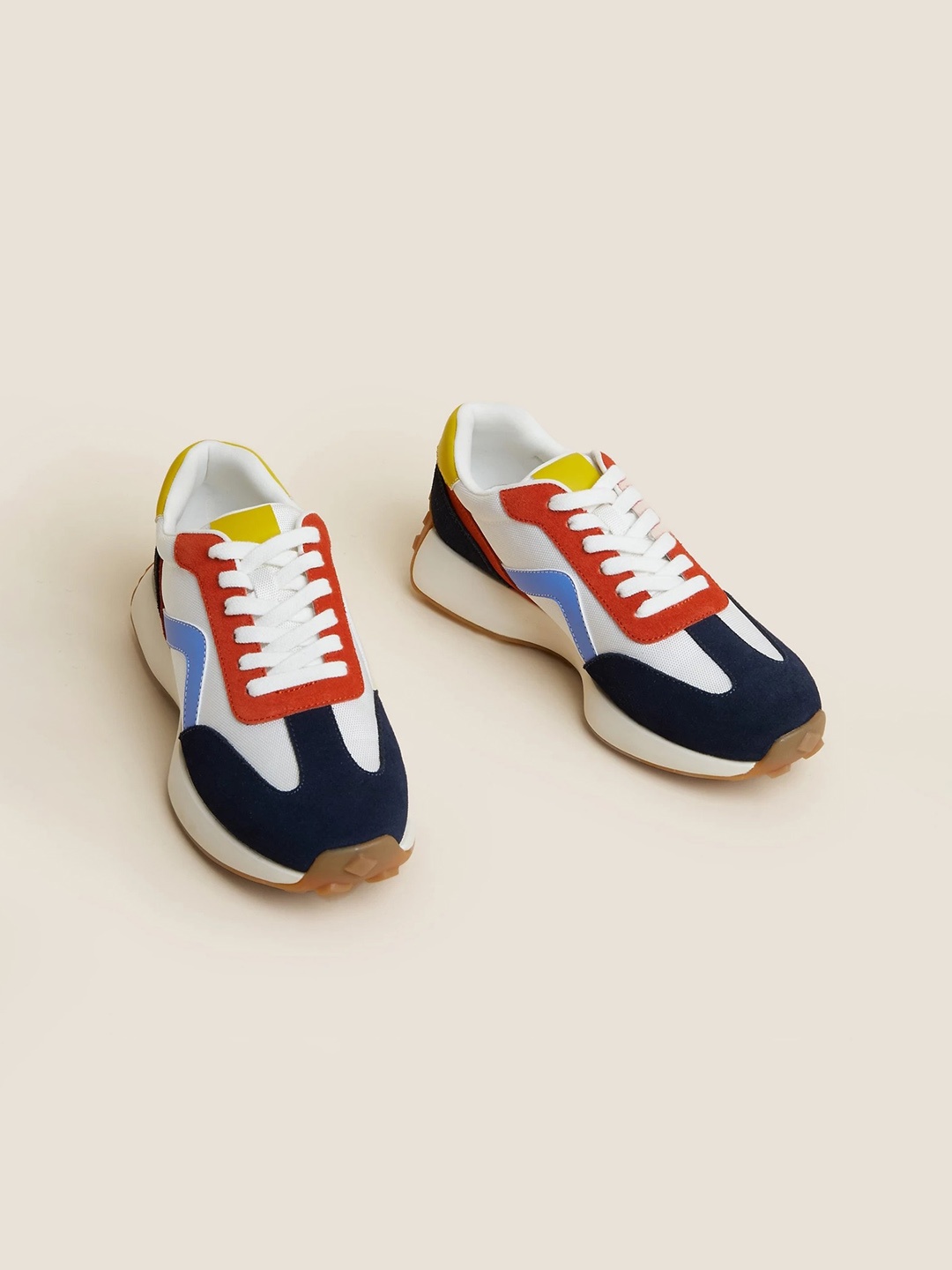 

Marks & Spencer Women Colourblocked Sneakers, White