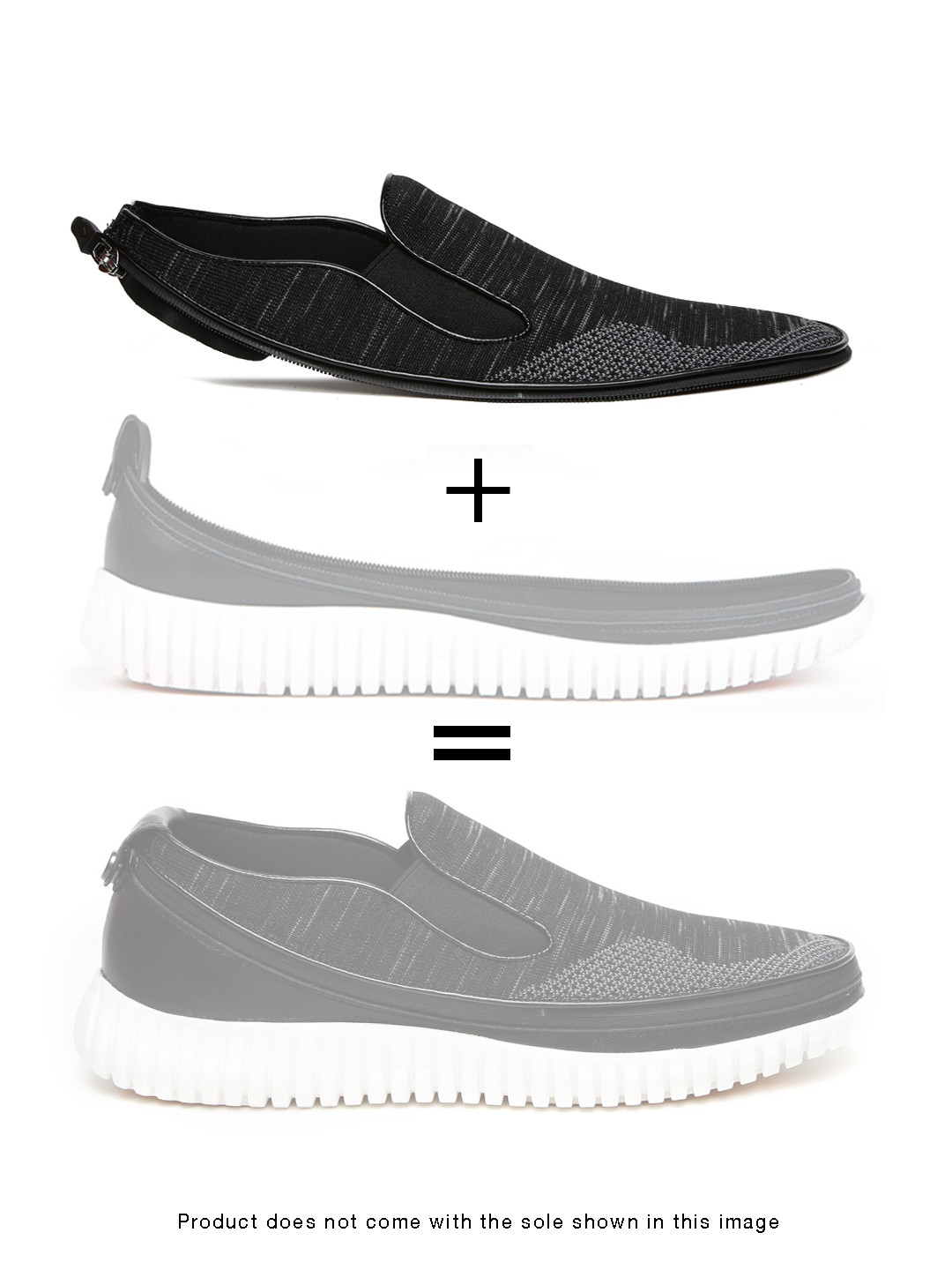 

ACBC Men Black Mocassino Knit Skin of Customizable Shoes