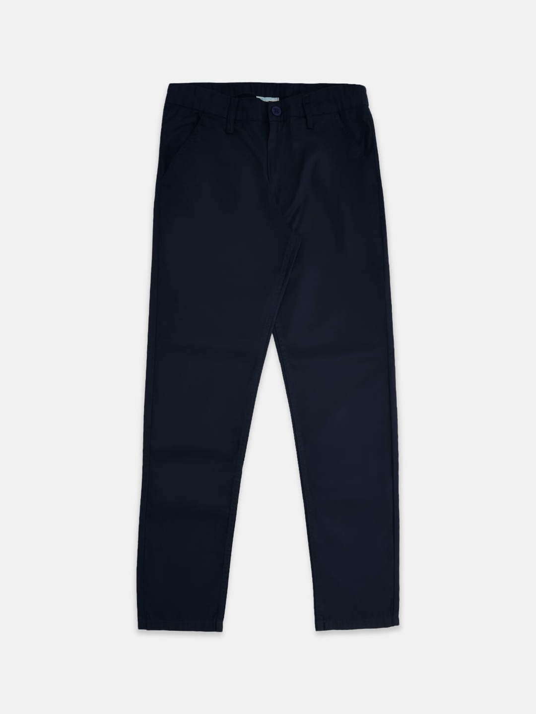 

Pantaloons Junior Boys Mid-Rise Cotton Chinos, Navy blue