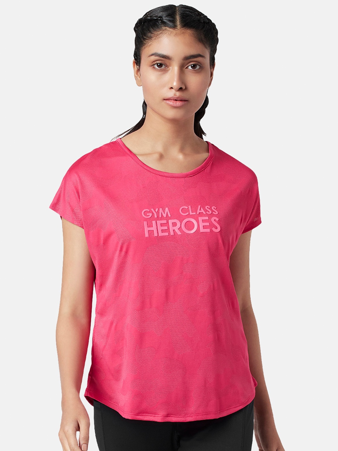 

Ajile by Pantaloons Typography Printed T-shirt, Pink