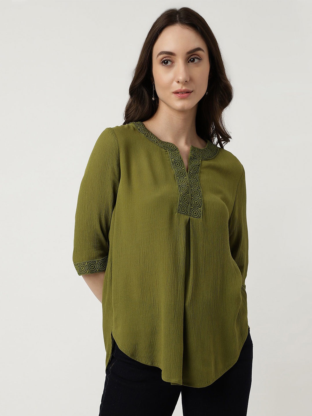 

Marks & Spencer Notch Neck Tunic, Green